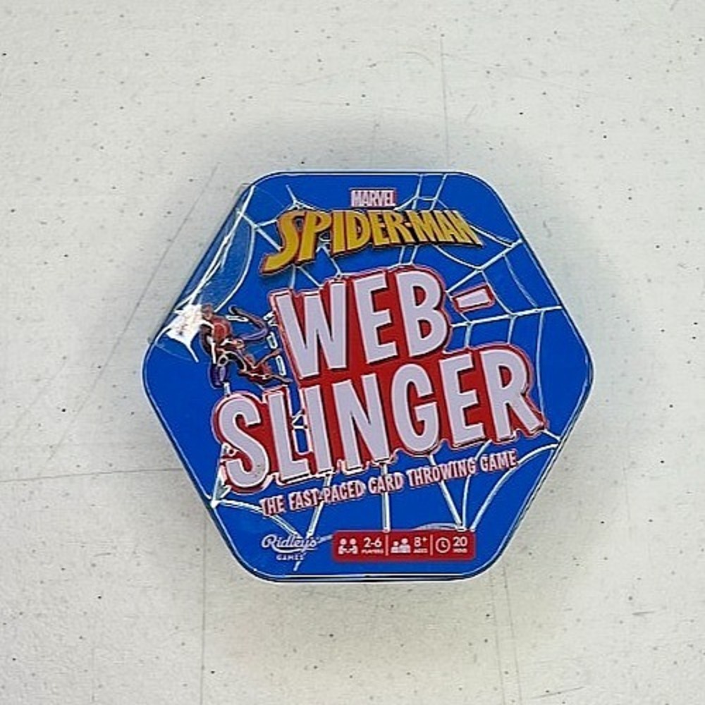Marvel SpiderMan Web-Slinger Card Throwing Game - NEW!